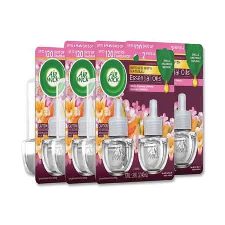 Reckitt Benckiser Air Wick, LIFE SCENTS SCENTED OIL REFILLS, SUMMER DELIGHTS, 0.67 OZ, 2PK, 6 PACKS/CARTON, 12PK 91112